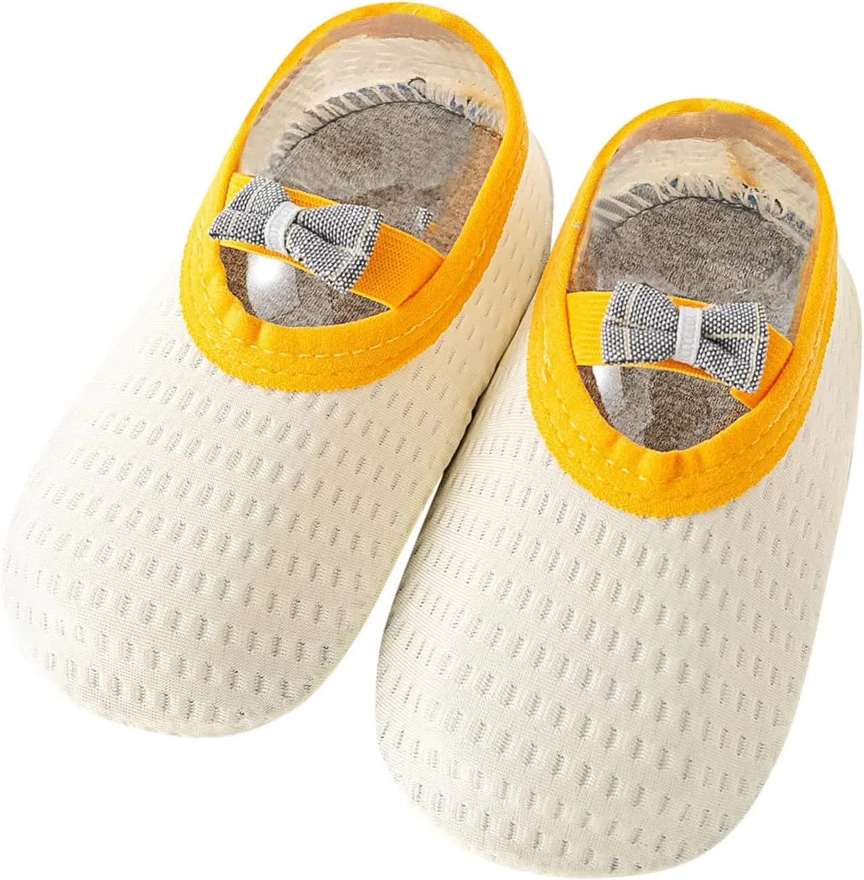 Spring and Summer Children Infant Toddler Shoes Boys and Girls Lightweight Mesh Breathable Comfortable Cute Bow Solid Color Infant Shoes Size 4