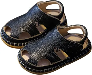 Summer Baby Sandals 0 3 Years Old Boy Toddler Shoes Soft Sole Baby Girl Leather Breathable Beach Infant Water Sandal