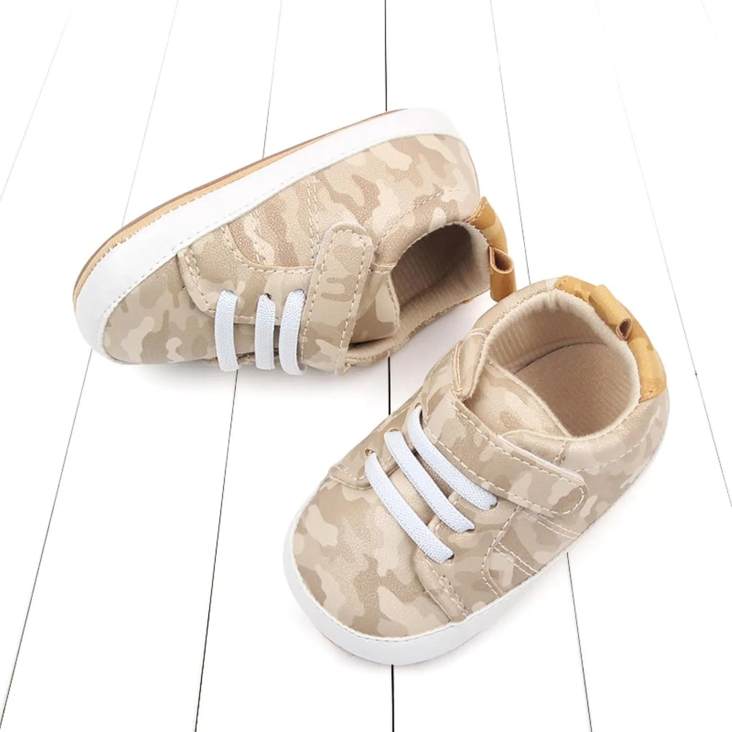 Summer Children Infant Infant Shoes Boys and Girls Sports Flat Bottom Lightweight Camouflage Print Size 4 Slip on Shoes