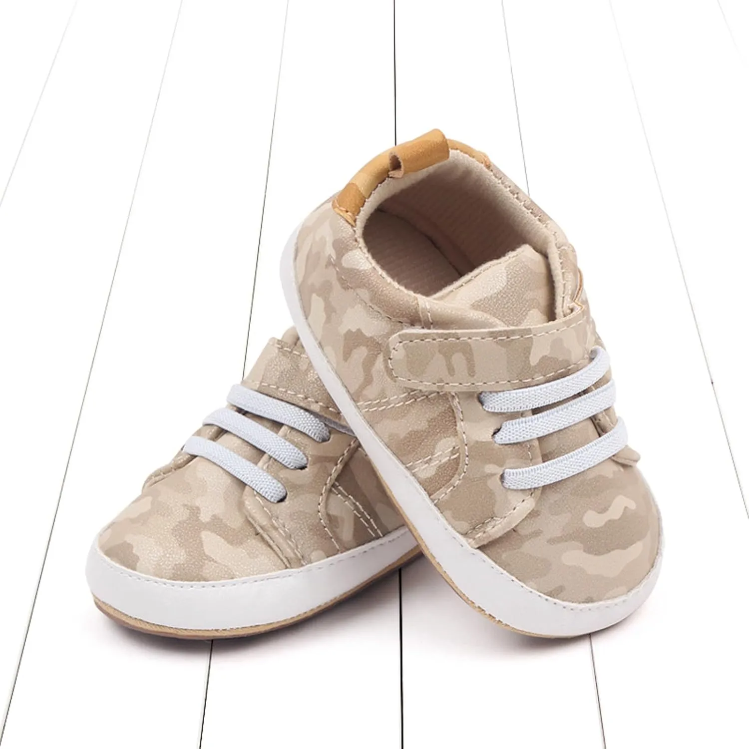 Summer Children Infant Infant Shoes Boys and Girls Sports Flat Bottom Lightweight Camouflage Print Size 4 Slip on Shoes