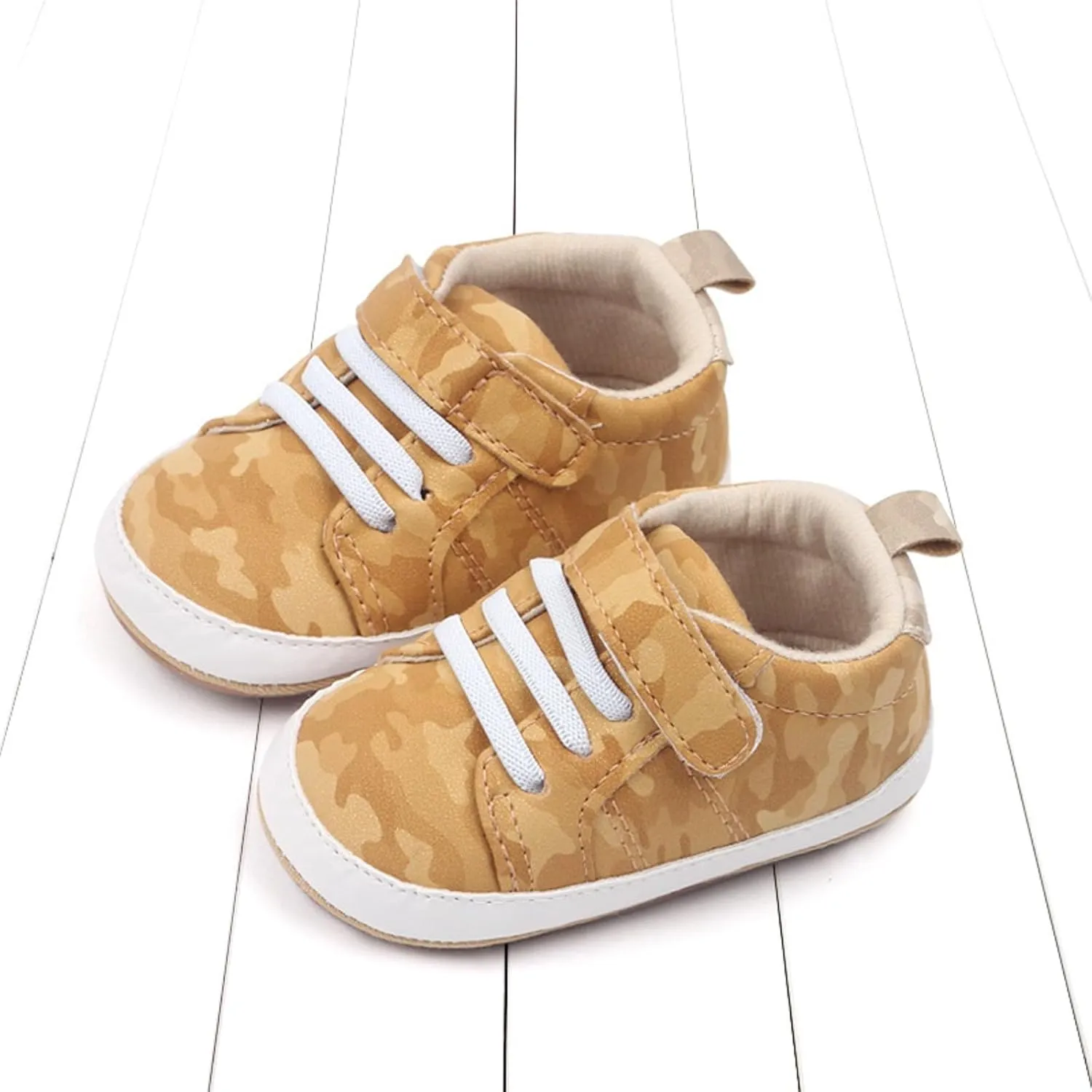 Summer Children Infant Infant Shoes Boys and Girls Sports Flat Bottom Lightweight Camouflage Print Size 4 Slip on Shoes