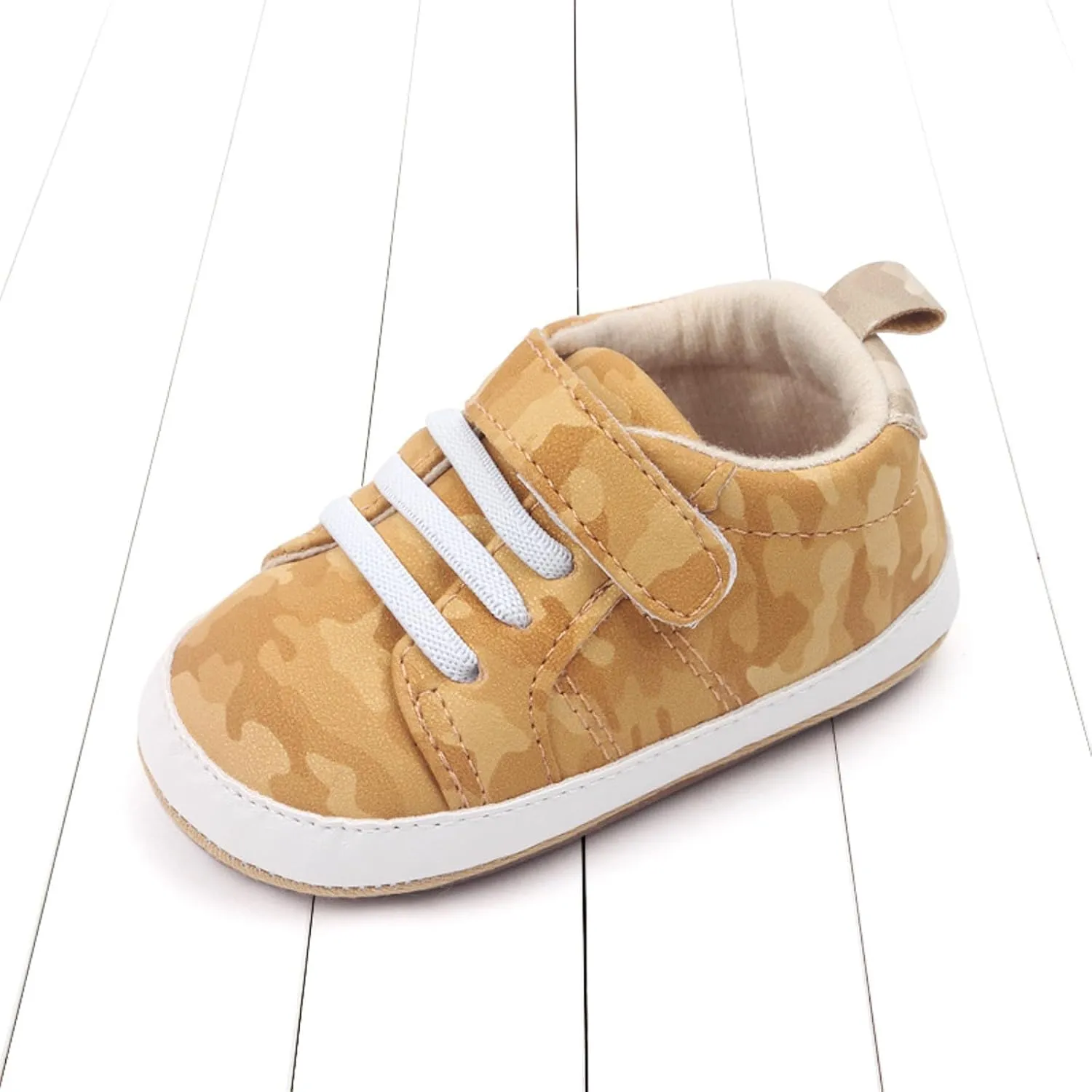 Summer Children Infant Infant Shoes Boys and Girls Sports Flat Bottom Lightweight Camouflage Print Size 4 Slip on Shoes