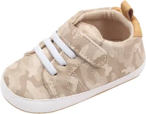 Summer Children Infant Infant Shoes Boys and Girls Sports Flat Bottom Lightweight Camouflage Print Size 4 Slip on Shoes