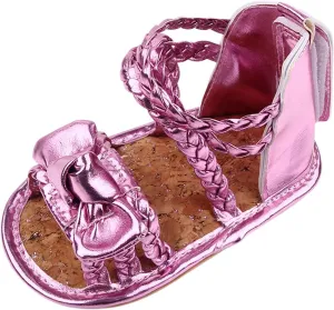Summer Girls Shoes Sandals Bow Rubber Baby Soft Boys Walking Flat Sole Non-Slip Baby Shoes Slides for Girls Size 3