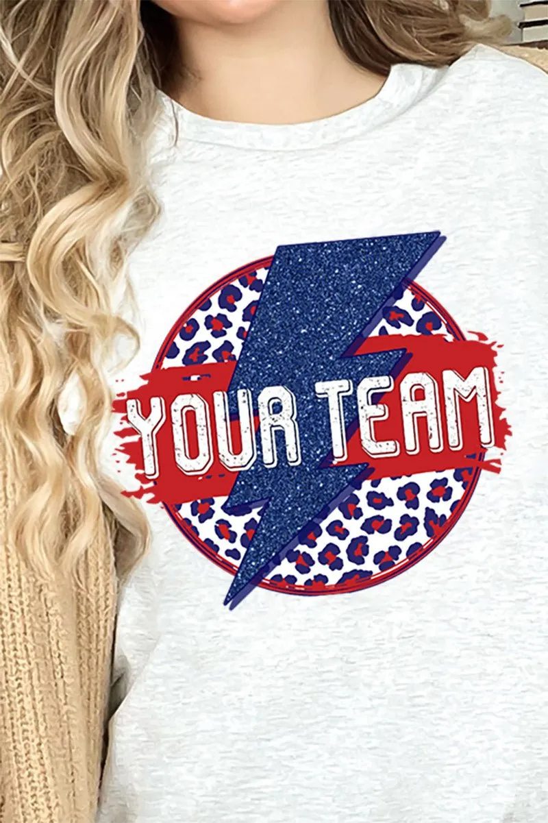 Team Strike Red and Navy Short Sleeve Relaxed Fit T-Shirt