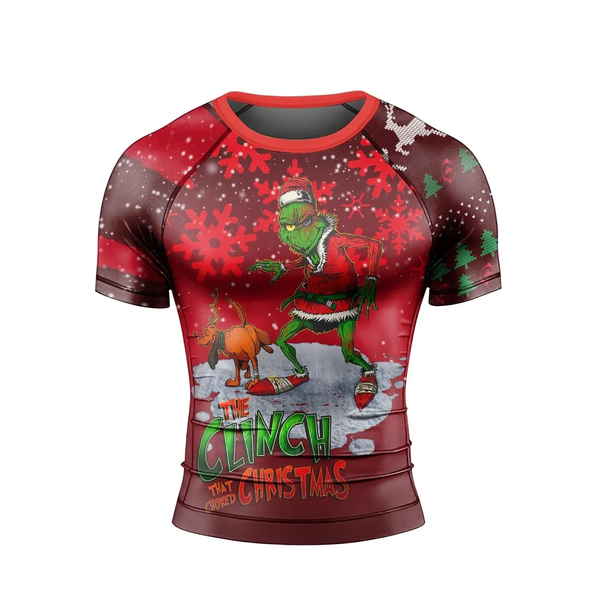 The Clinch Christmas Short Sleeve Rash Guard