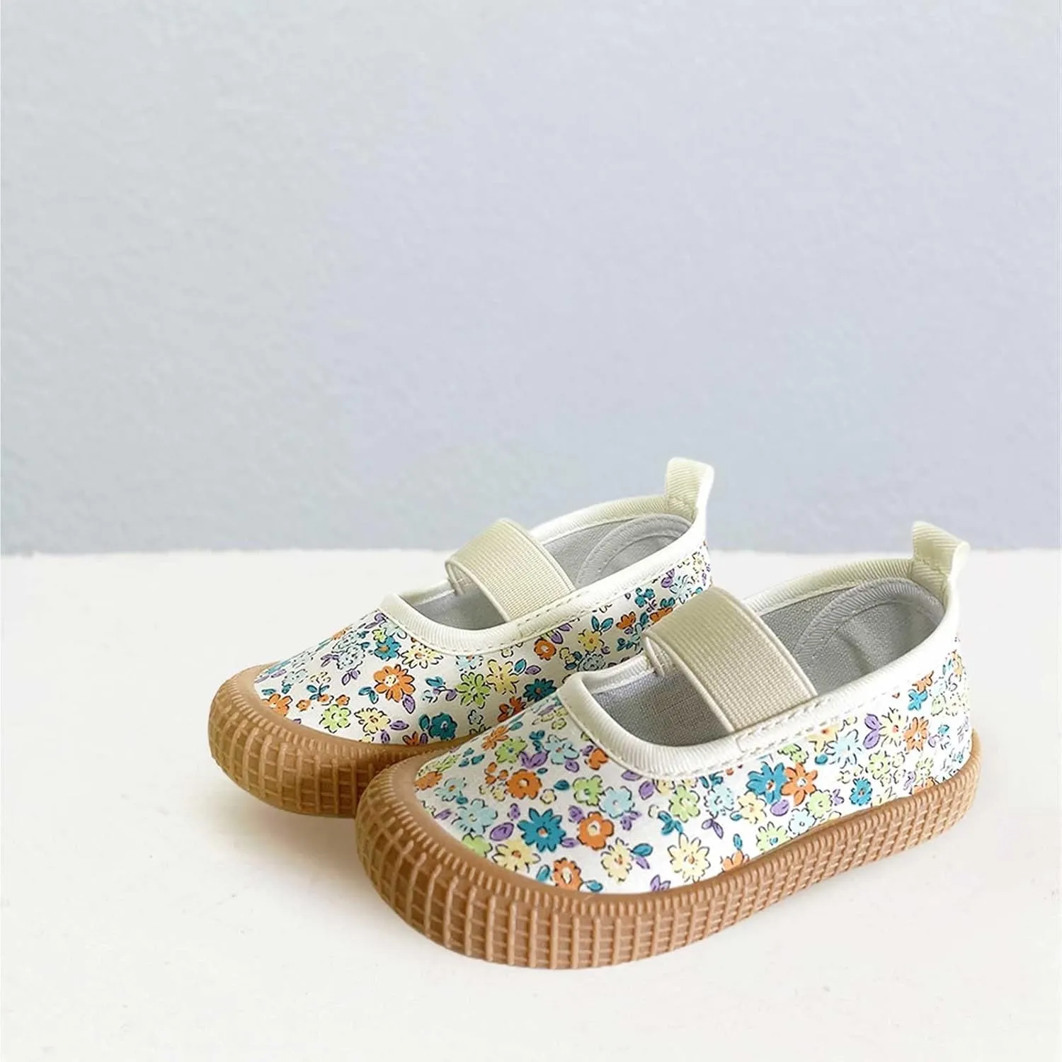 Toddler Baby Boy Girl Shoes Flat Shoes Bao Head One Foot Off Girl Canvas Shoes Baby Soft Sole Casual Shoes Girl Buts