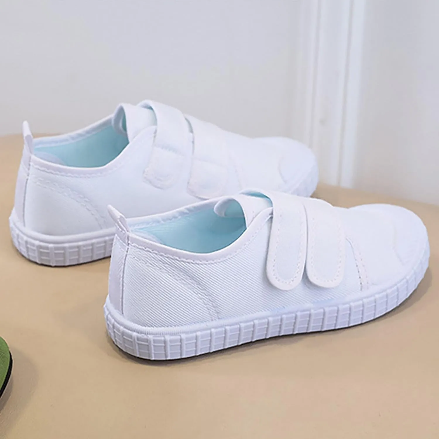 Toddler Baby Boy Girl Shoes Flat Shoes One Foot Off Girl Canvas Shoes Baby Soft Sole Children Tennis Shoes Flat