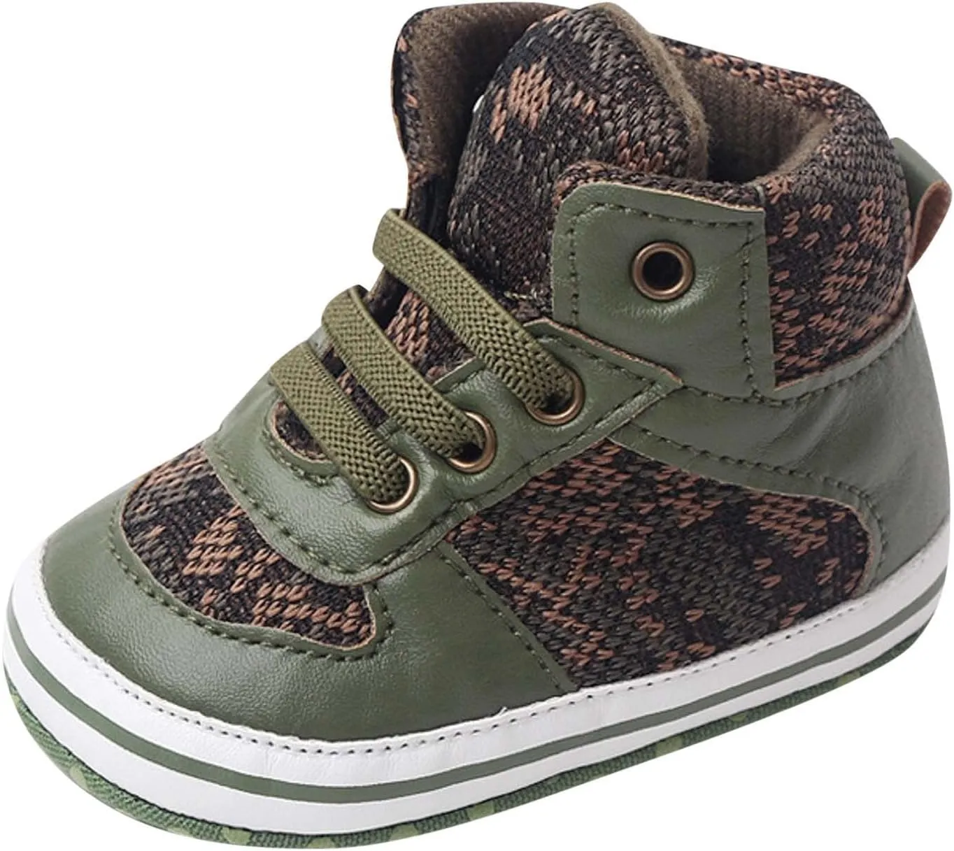 Toddler Baby Boys Girls High Tops Ankle Sneakers Infant Soft Sole Anti-Slip Prewalker Warm First Walking Shoes