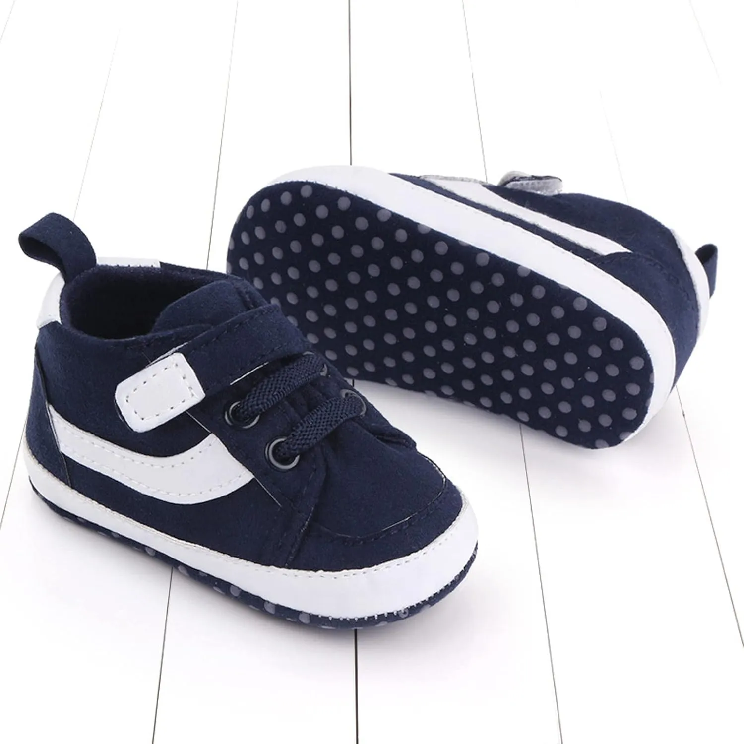 Toddler Baby Boys Girls High Tops Ankle Sneakers Soft Anti-Slip Sole occasins Infant Newborn Prewalker Shoes