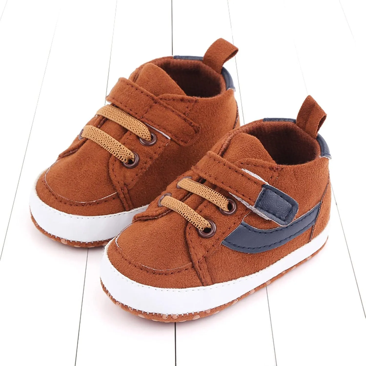 Toddler Baby Boys Girls High Tops Ankle Sneakers Soft Anti-Slip Sole occasins Infant Newborn Prewalker Shoes