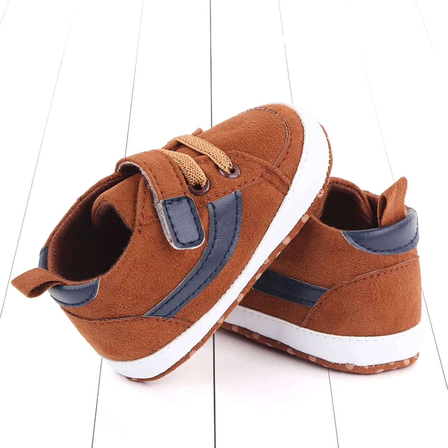 Toddler Baby Boys Girls High Tops Ankle Sneakers Soft Anti-Slip Sole occasins Infant Newborn Prewalker Shoes