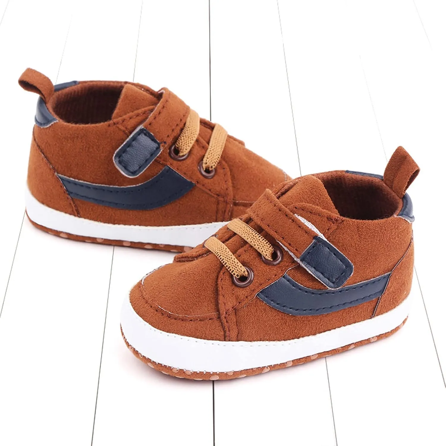 Toddler Baby Boys Girls High Tops Ankle Sneakers Soft Anti-Slip Sole occasins Infant Newborn Prewalker Shoes