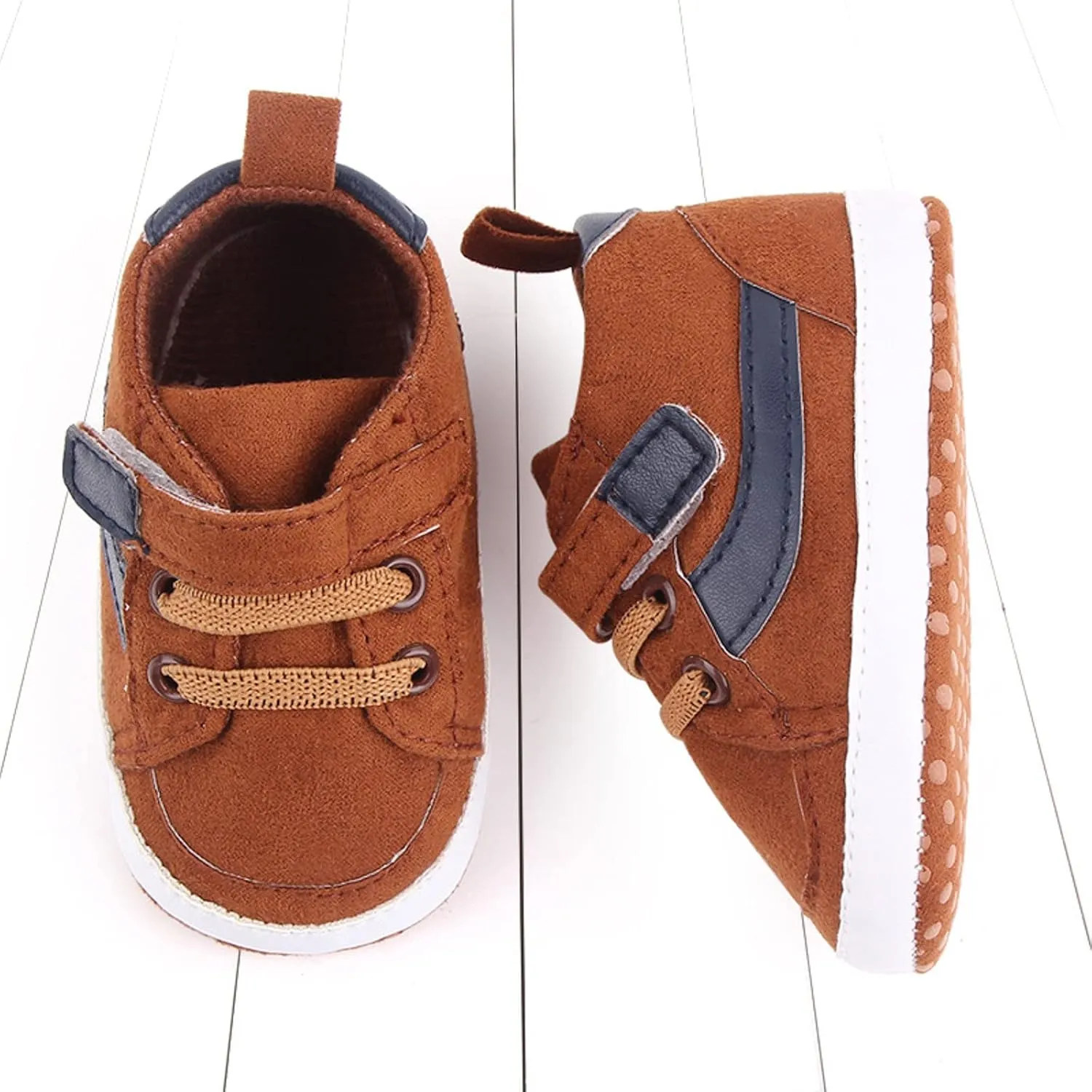 Toddler Baby Boys Girls High Tops Ankle Sneakers Soft Anti-Slip Sole occasins Infant Newborn Prewalker Shoes