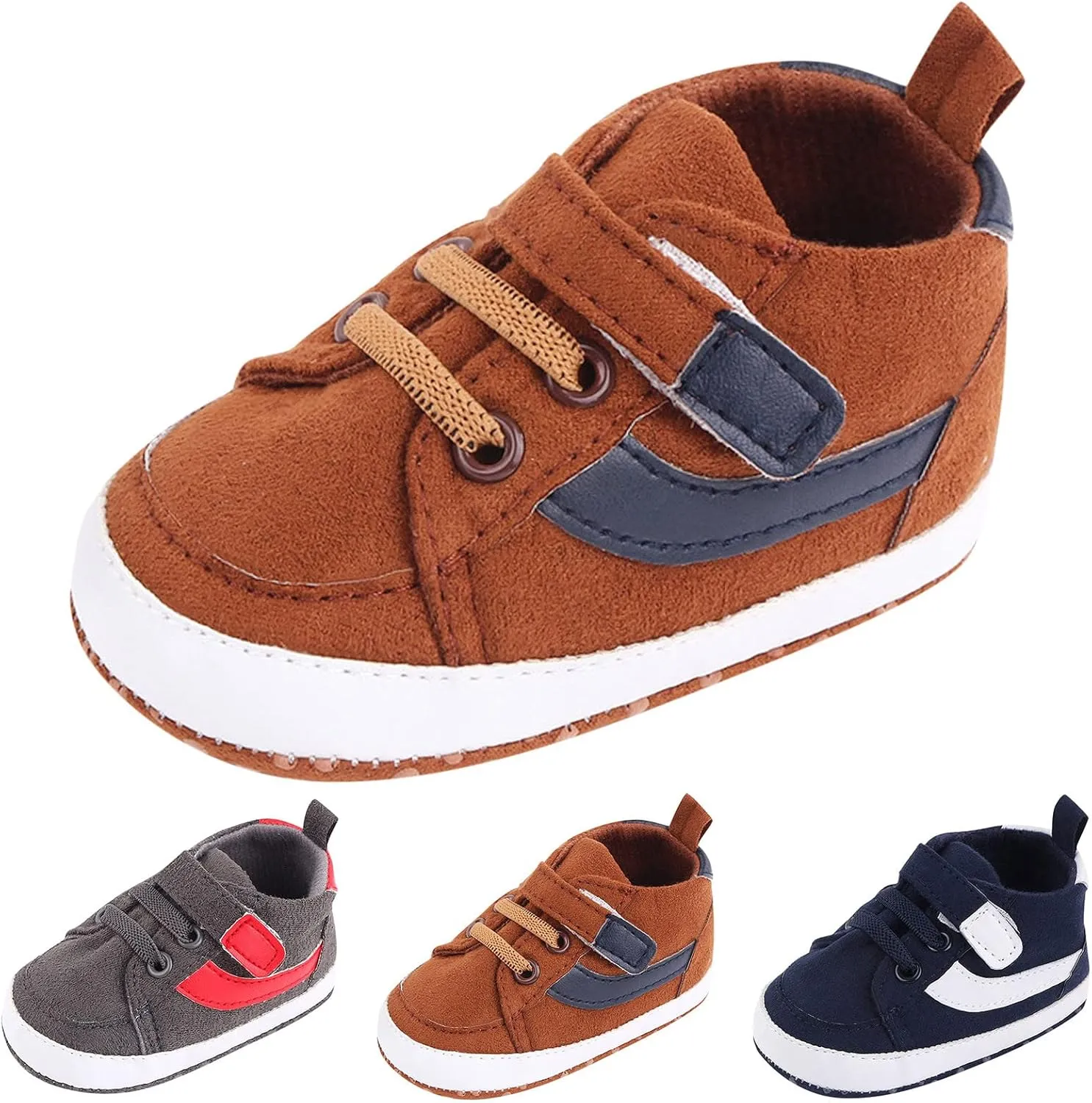 Toddler Baby Boys Girls High Tops Ankle Sneakers Soft Anti-Slip Sole occasins Infant Newborn Prewalker Shoes