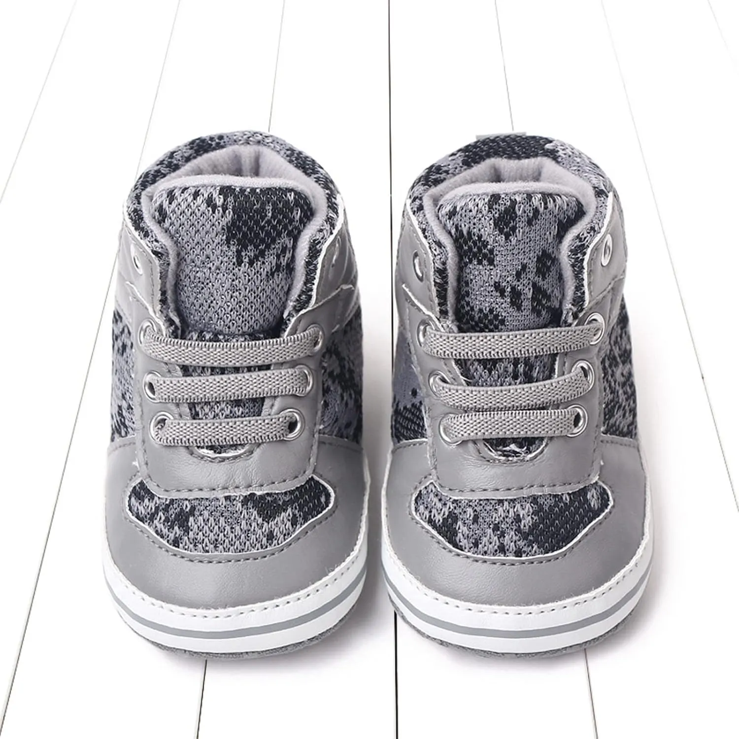 Toddler Baby Girls Boys High Tops Ankle Sneakers Infant Newborn Soft Sole Anti-Slip Prewalker First Walking Shoes