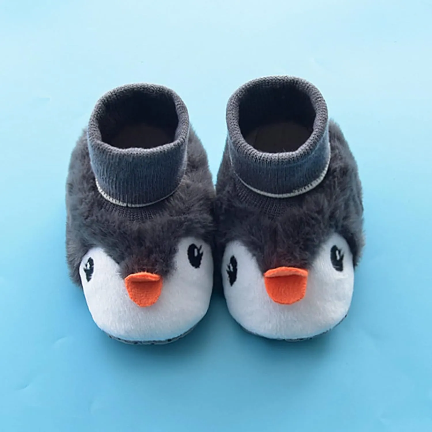 Toddler Baby Girls Boys Sock Shoe Stocking Soft Sole Slipper Shoes Cute Warm Patchwork Sneaker First Indoor Walkers (GY1, 12-18 Months)