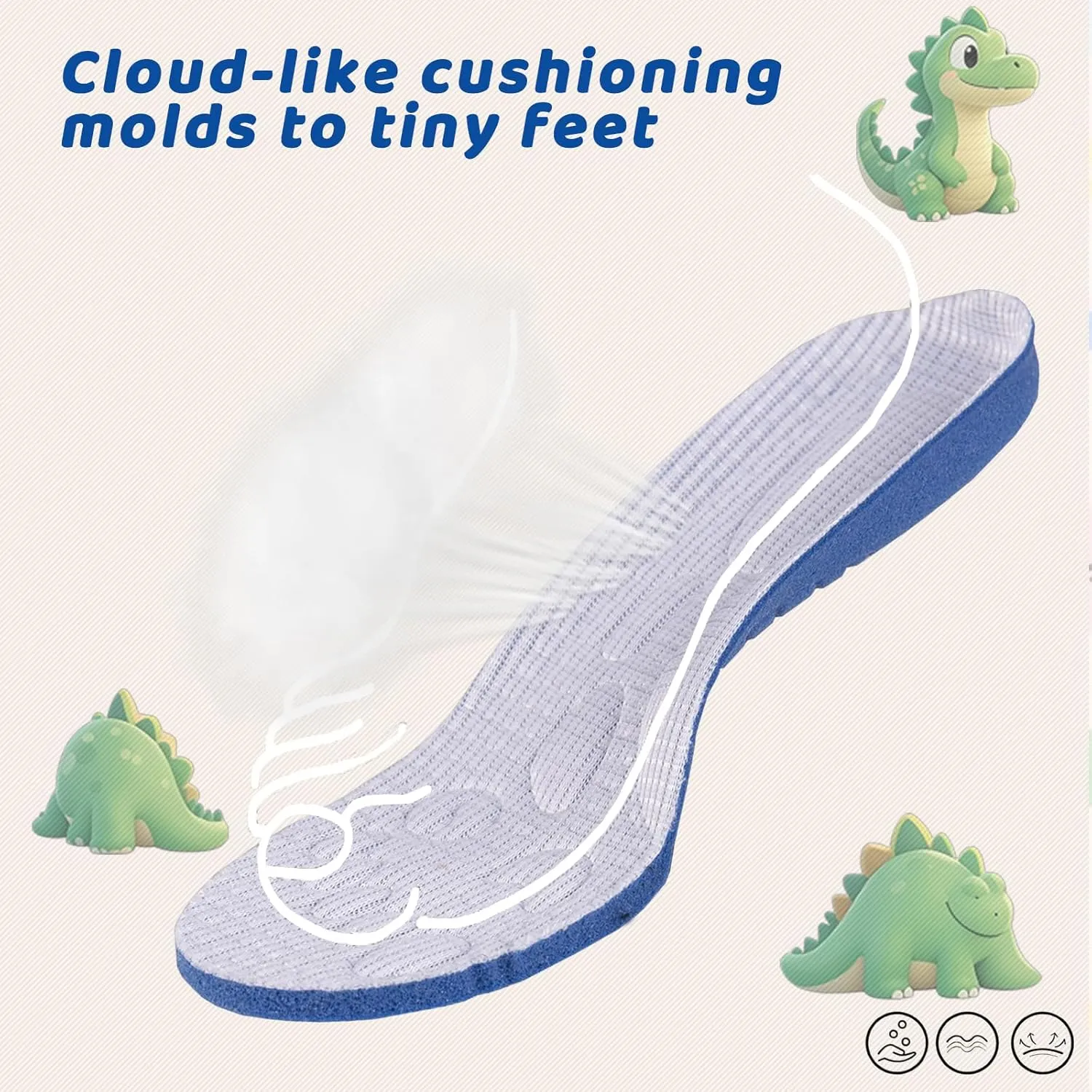 Toddler Baby Girls Boys Tennis White Walking Barefoot Slip on Shoes 18-24 Months Size 5 Wide Toe Box Summer Soft Sole Flexible Dinosaur Cheer Shoes Breathable Outdoor Soccer Rubber Sneakers