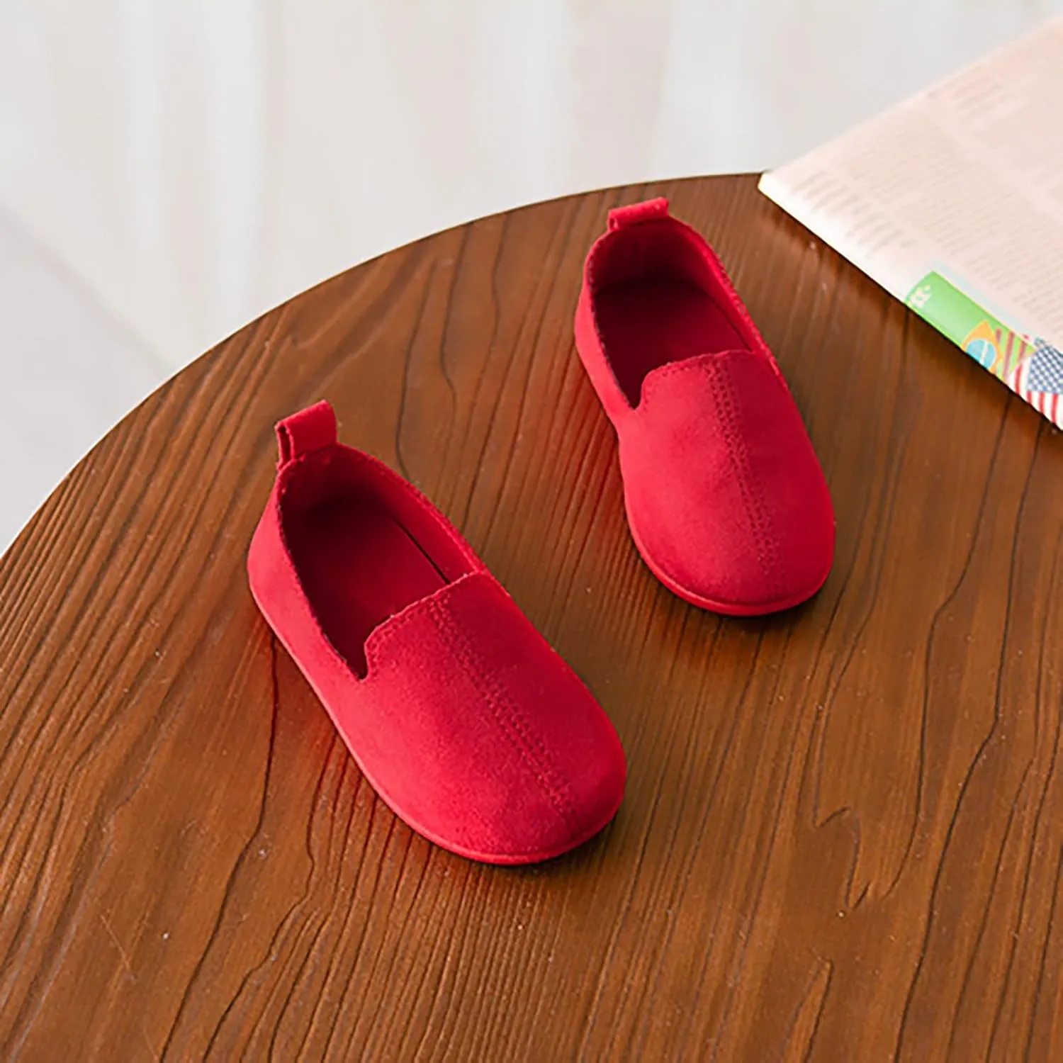 Toddler Baby Girls Shoes Fashion Girls Autumn Casual Shoes Solid Color Simple Flat Lightweight Shoes Children for