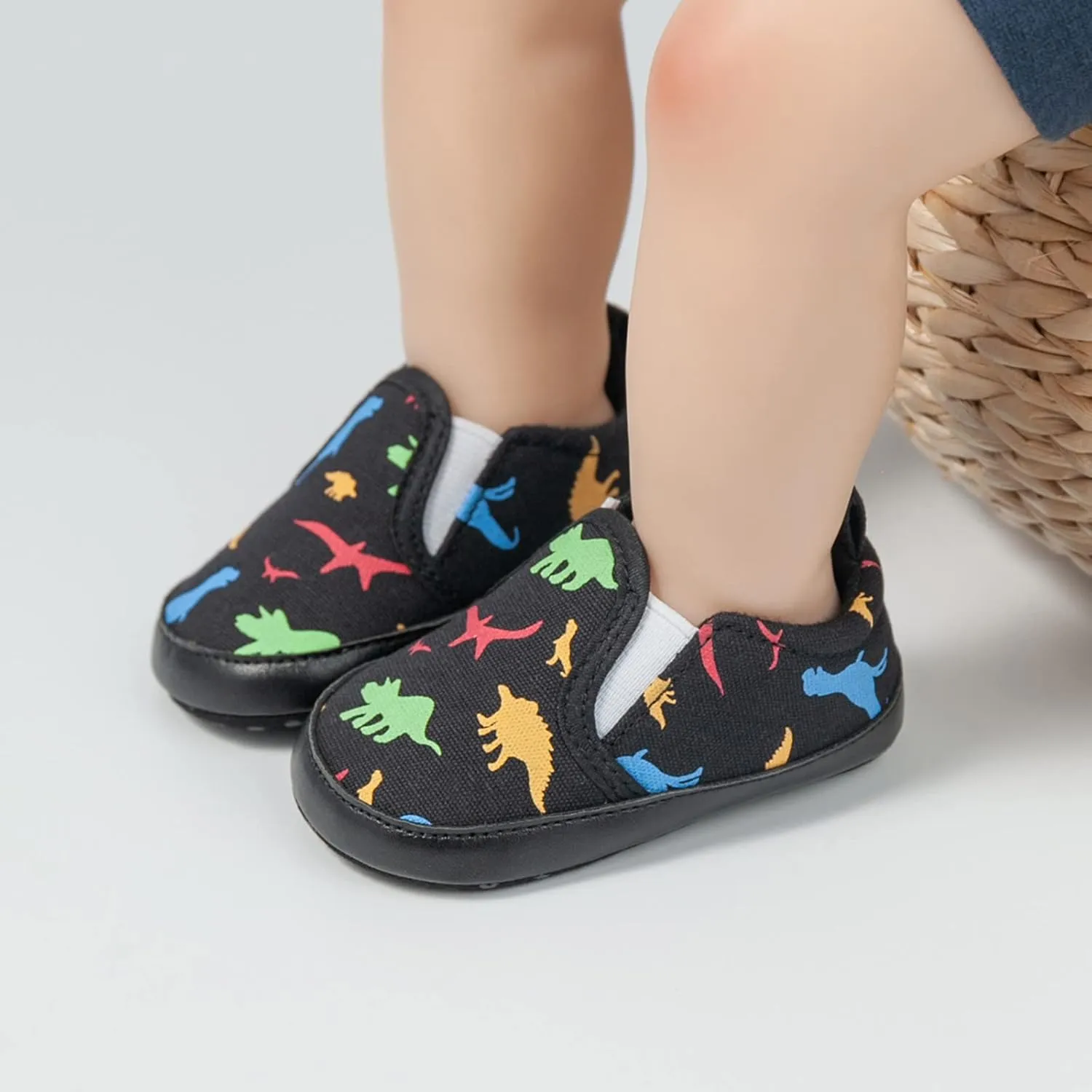 Toddler Baby Shoes Girl Boy Toddler Shoes Printed Dinosaur and Infants Kids Baby Shoes 6-24 Months