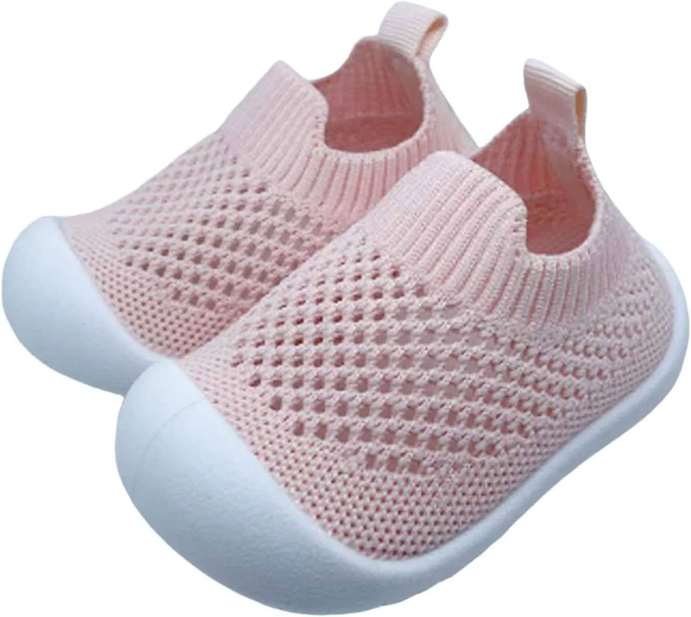 Toddler Boy Girl Mesh Sneakers Baby Knitted Walking Shoes Infant Soft Sole Trainerslittle Kid Breathable Outdoor Shoes