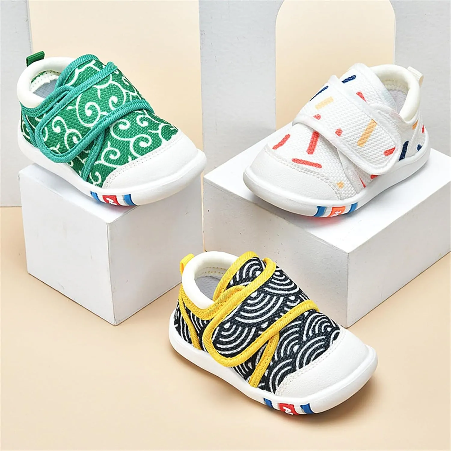 Toddler Boy Girl Shoes Sea Pattern Spring and Autumn Soft Bottom Non Slip Comfortable Design Sneakers Toddler Kid