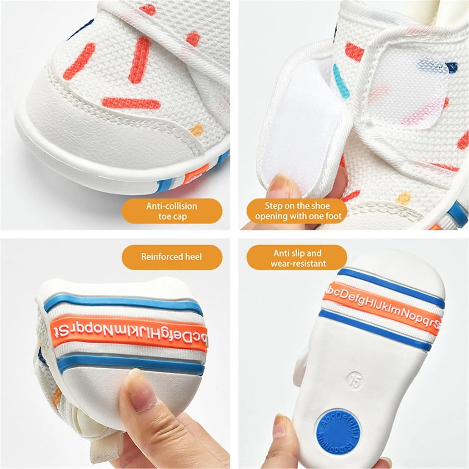 Toddler Boy Girl Shoes Sea Pattern Spring and Autumn Soft Bottom Non Slip Comfortable Design Sneakers Toddler Kid