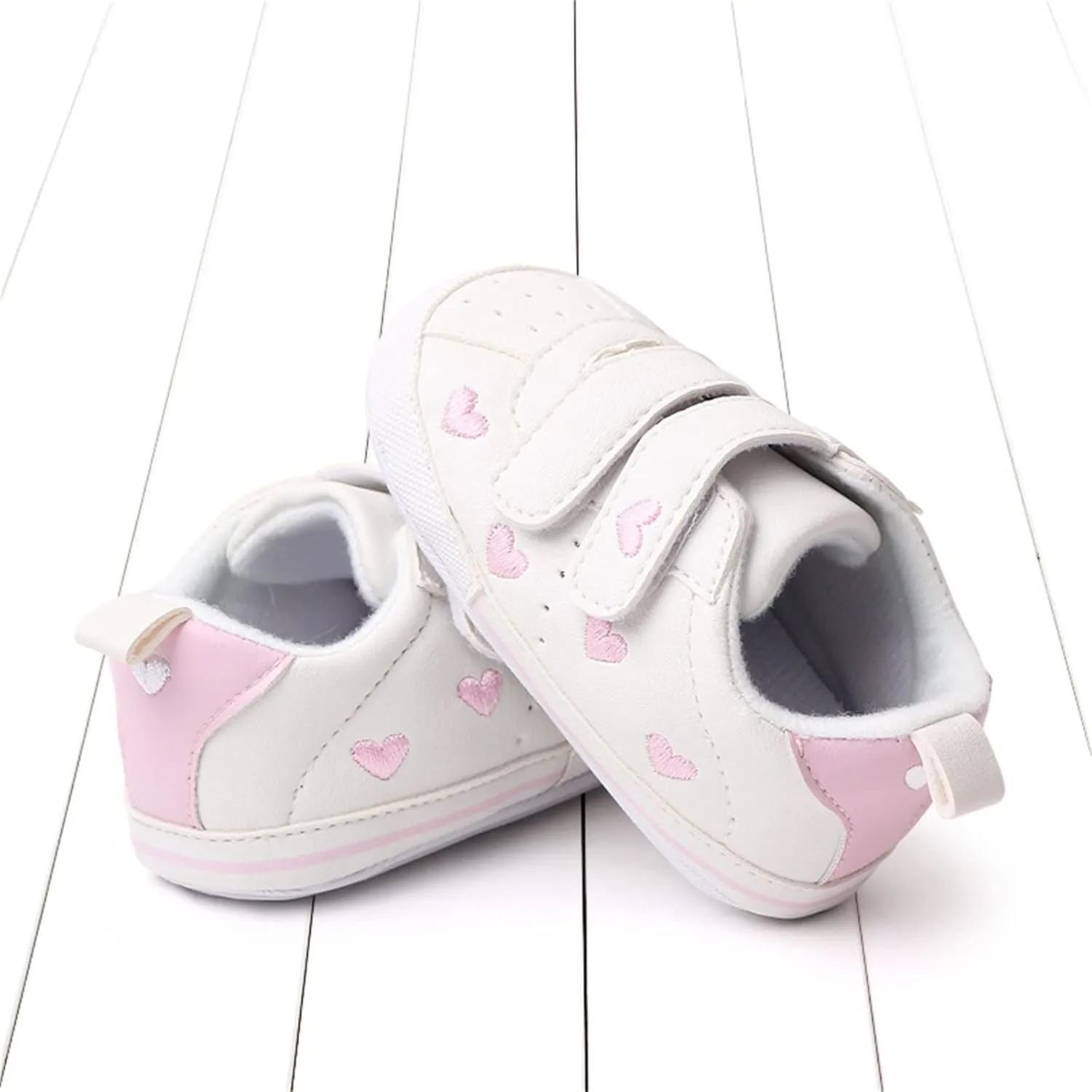 Toddler Boys Girls Flat Bottom Sports Shoes Lightweight Comfortable Double Strap Casual Sneakers for Indoor Outdoor
