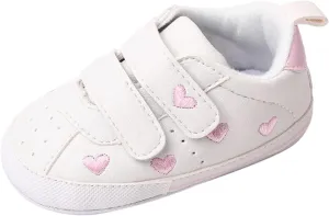 Toddler Boys Girls Flat Bottom Sports Shoes Lightweight Comfortable Double Strap Casual Sneakers for Indoor Outdoor