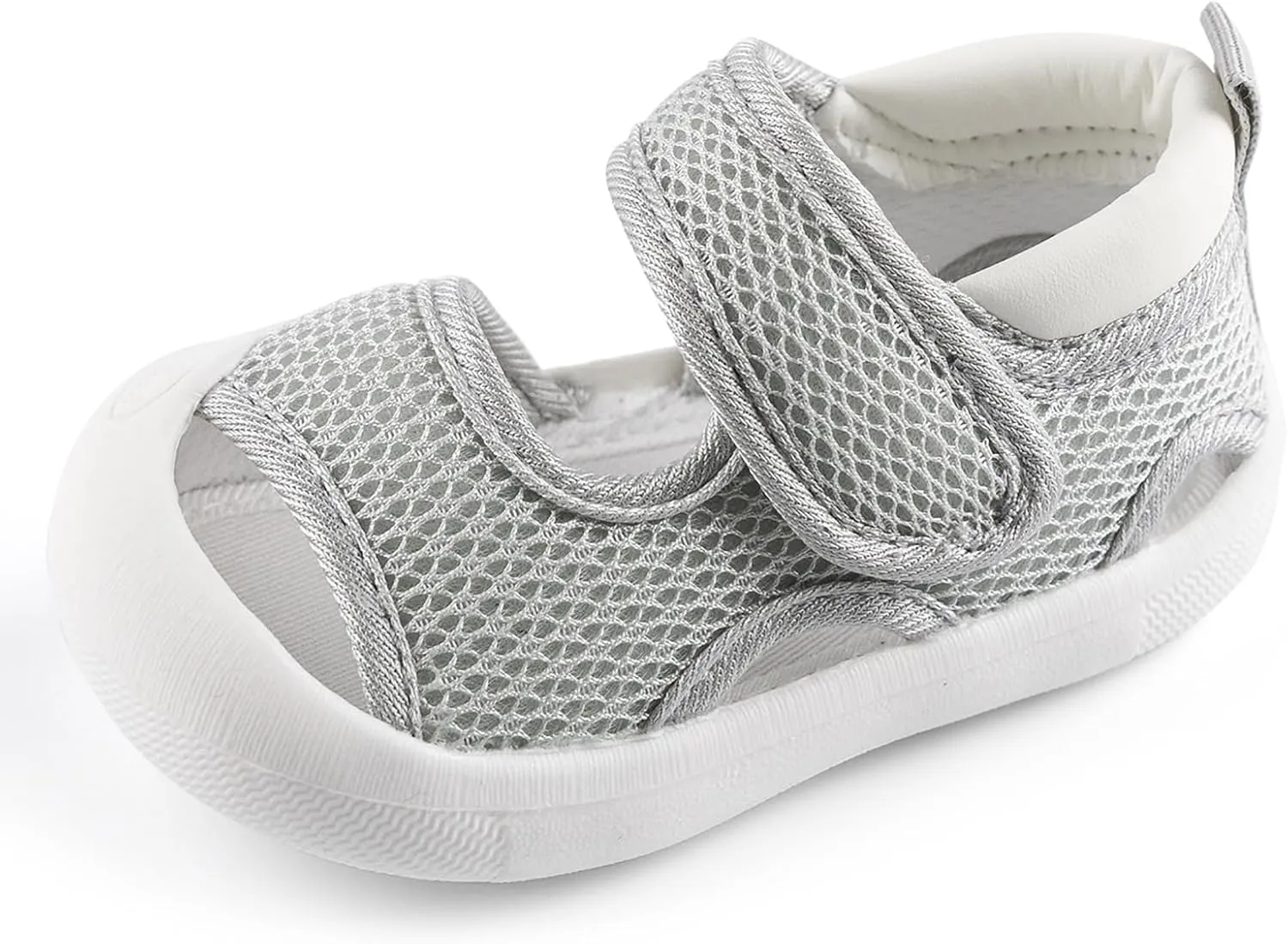 Toddler Boys Girls Unisex Baby Summer Sport Sandals Closed Toe Non-Slip Rubber Sole Pool Beach Mesh Sneakers Lightweight Outdoor Water Shoes