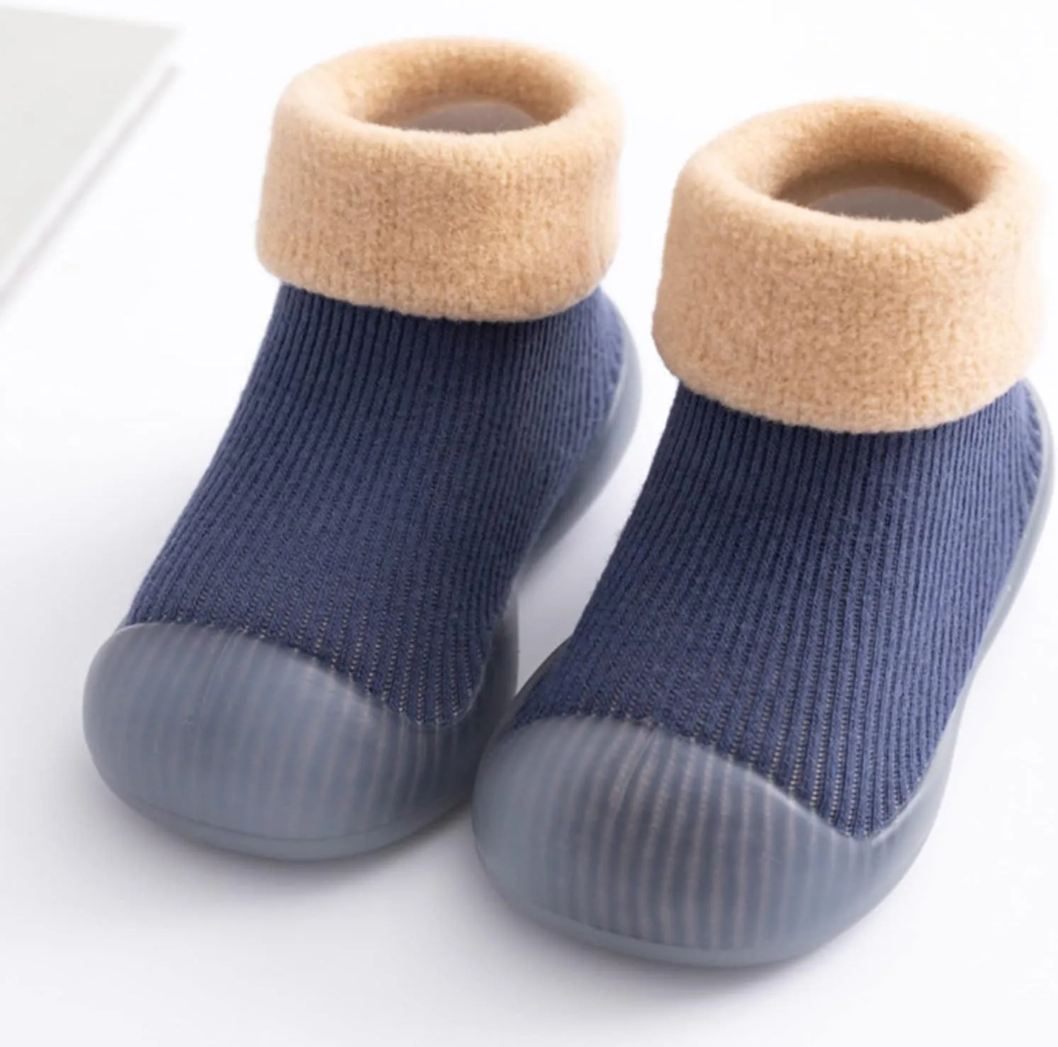 Toddler Boys Slippers Size 5 Kids Toddler Baby Boys Girls Solid Warm Knit Soft Sole Boy Slippers Size 3 Youth