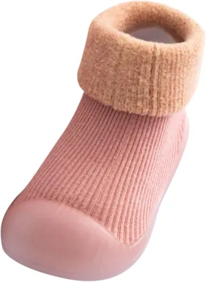 Toddler Boys Slippers Size 5 Kids Toddler Baby Boys Girls Solid Warm Knit Soft Sole Boy Slippers Size 3 Youth