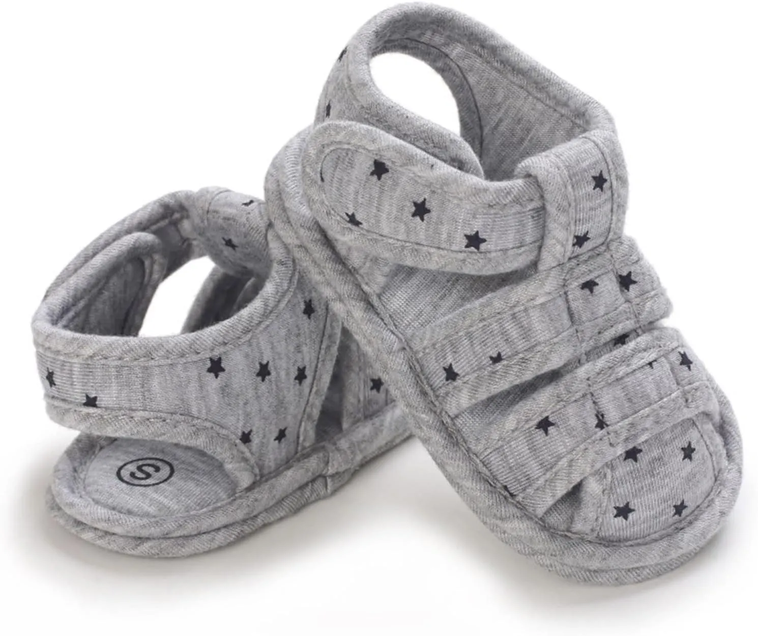 Toddler Cotton Gldiator Sandals Comfy Breathable Closed Toe Flat Shoes Baby Boys Girls Indoor Infant Walking Shoes