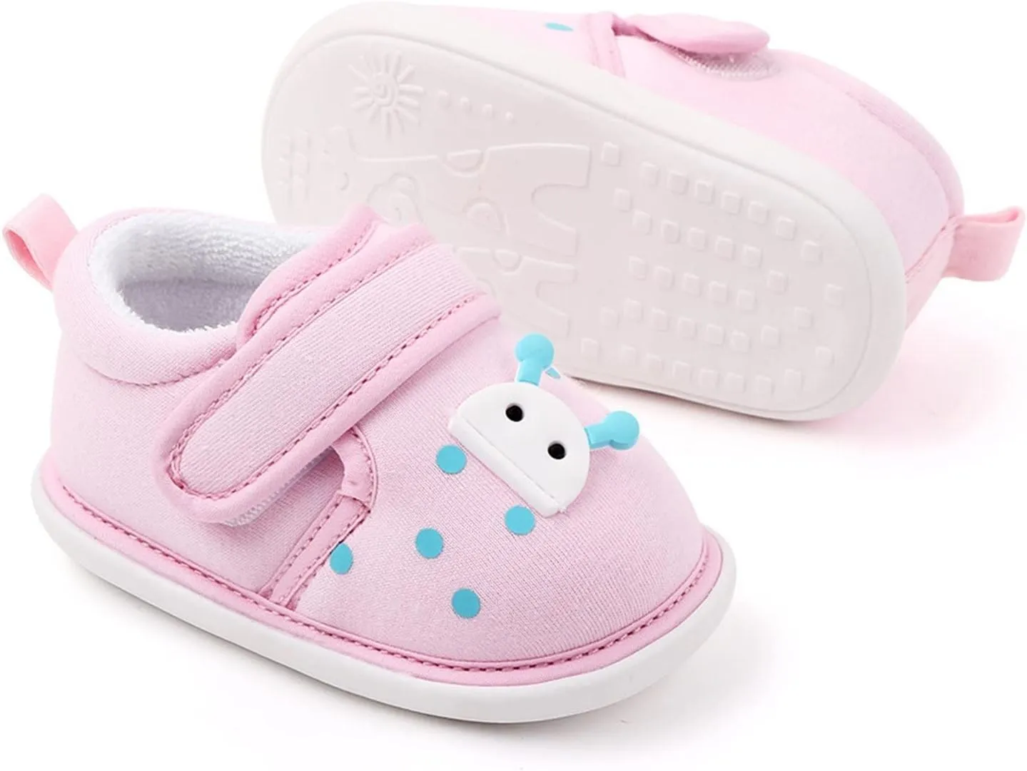 Toddler Cotton Sneaker artoon Pattern Soft Sole Baby Boys Girls First Walking Sport Shoes Spring Indoor Outdoor Shoes