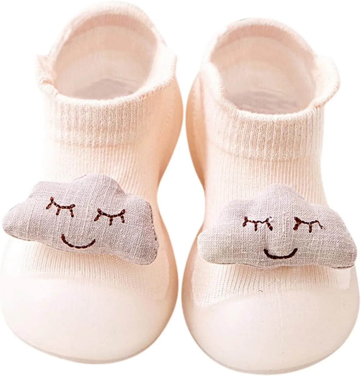 Toddler Cute Cartoon Socks Shoes Boys Girls First Walking Shoes Soft Soles Non Slip Shoes Baby Sock Shoes