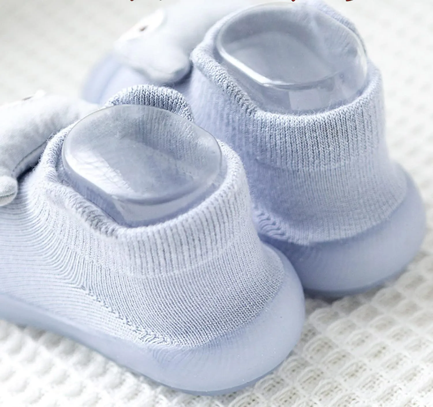 Toddler Cute Cartoon Socks Shoes Boys Girls First Walking Shoes Soft Soles Non Slip Shoes Baby Sock Shoes