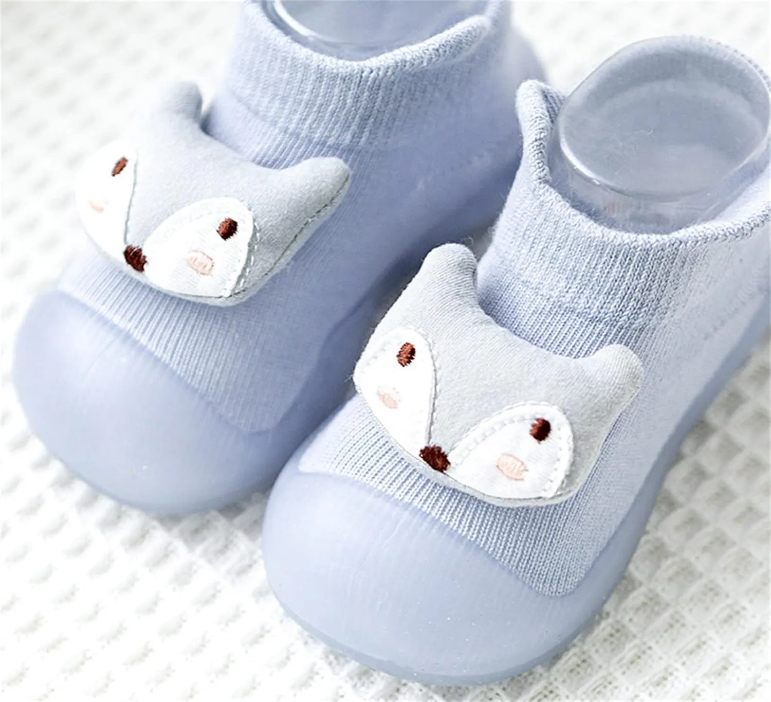 Toddler Cute Cartoon Socks Shoes Boys Girls First Walking Shoes Soft Soles Non Slip Shoes Baby Sock Shoes
