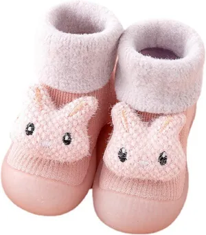 Toddler Cute Cartoon Socks Shoes Warm Winter Cartoon Baby Shoes Baby Soft Sole Shoes Baby Walking Shoes