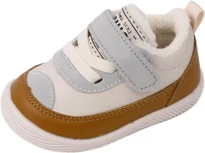 Toddler Fuzzy Sneaker Open Toe First Walking Sport Shoes Baby Boys Girls Soft Sole Non Slip Shoes Light Breathable Ankle