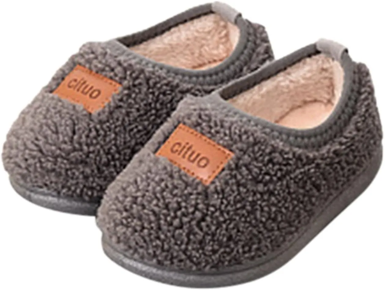 Toddler Girl Cute Shoes Childrens Girl Cotton Shoes Solid Color Fashion Soft Sole Winter Soft Bottom Walking Shoes