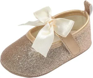 Toddler Girl Shoes Toddler Kids Infant Girls Soild Colour Bowknot Princress Shoes Soft Sole The Floor White Shoes