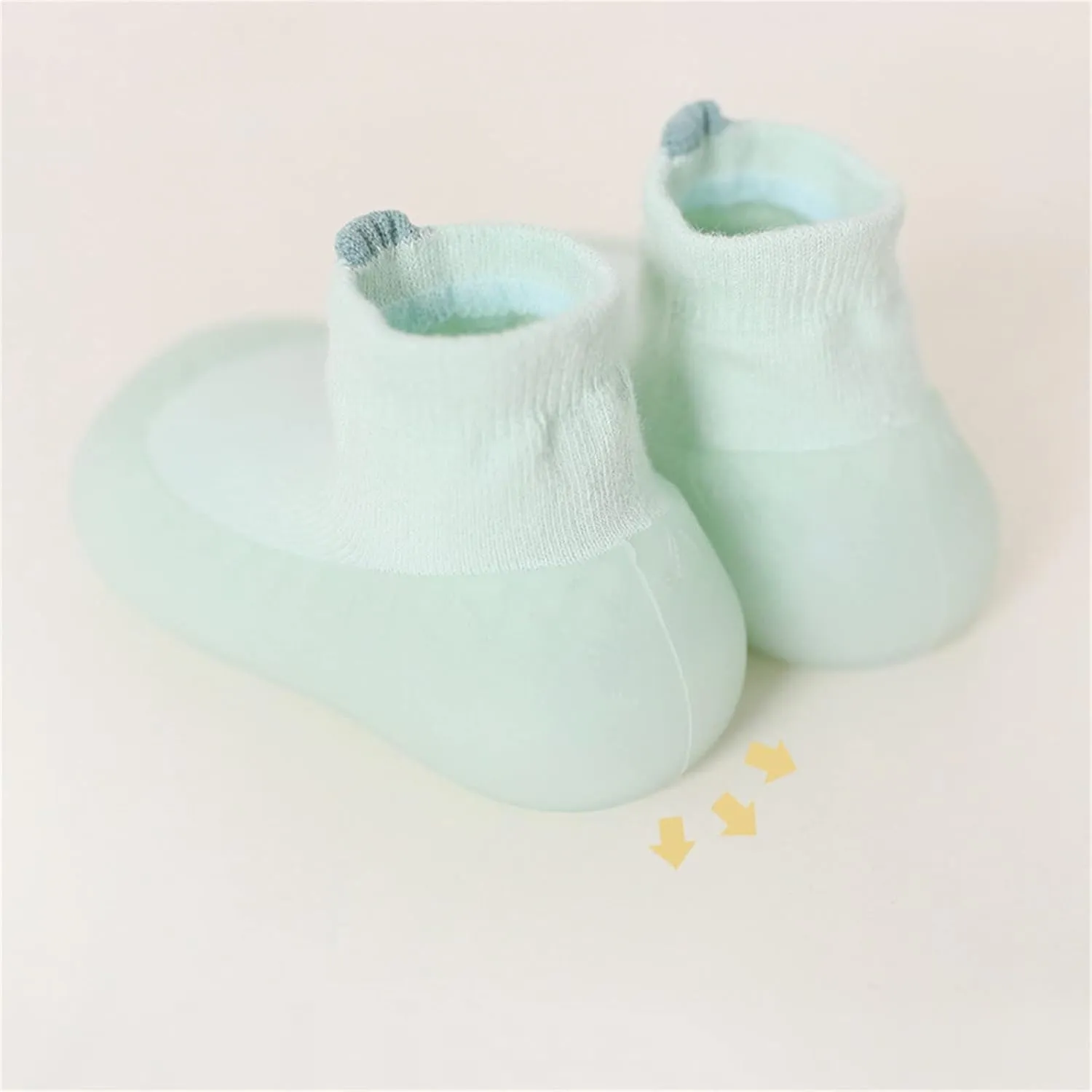 Toddler Girls Boys Barefoot Sock Shoes Breathable Soft House Slippers Baby Rubber Sole Indoor Walking Sneakers