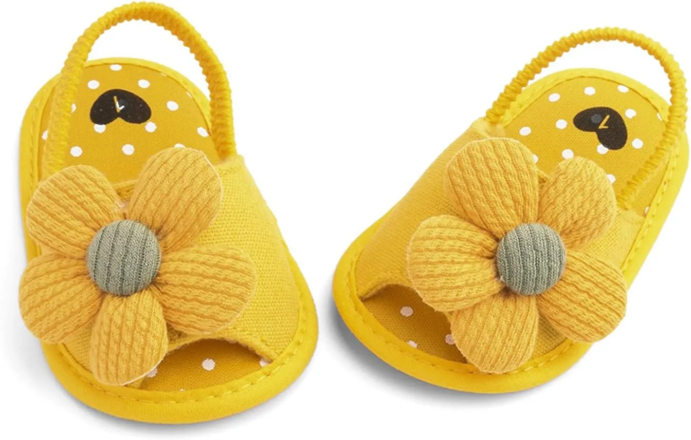 Toddler Girls Casual Sandals Shoes Shoes Baby Sandals Flower Sole Leisure Children's Baby Sun Soft Cartoon Slippers