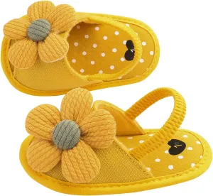 Toddler Girls Casual Sandals Shoes Shoes Baby Sandals Flower Sole Leisure Children's Baby Sun Soft Cartoon Slippers