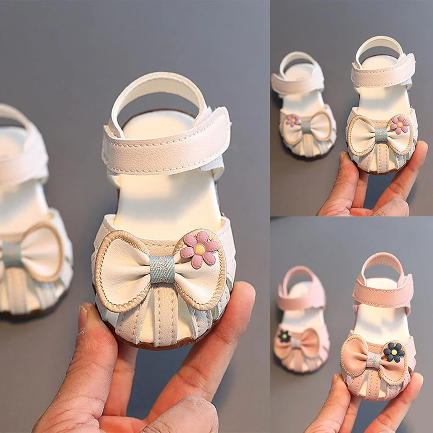 Toddler Girls' Sandals Shoes Children'S Sandals Toddler Shoes Baby Girls Soft Soles Non Slip Princess Girl Flip Flop