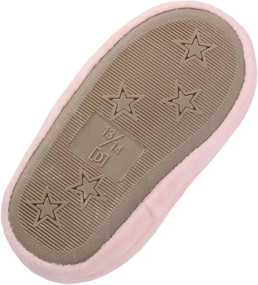 Toddler Girls Slippers Cartoon Plush Warm Shoes