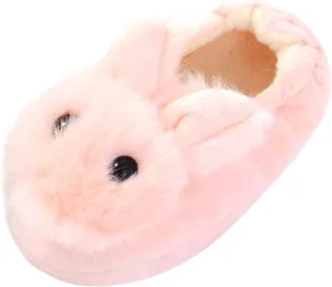 Toddler Girls Slippers Cartoon Plush Warm Shoes