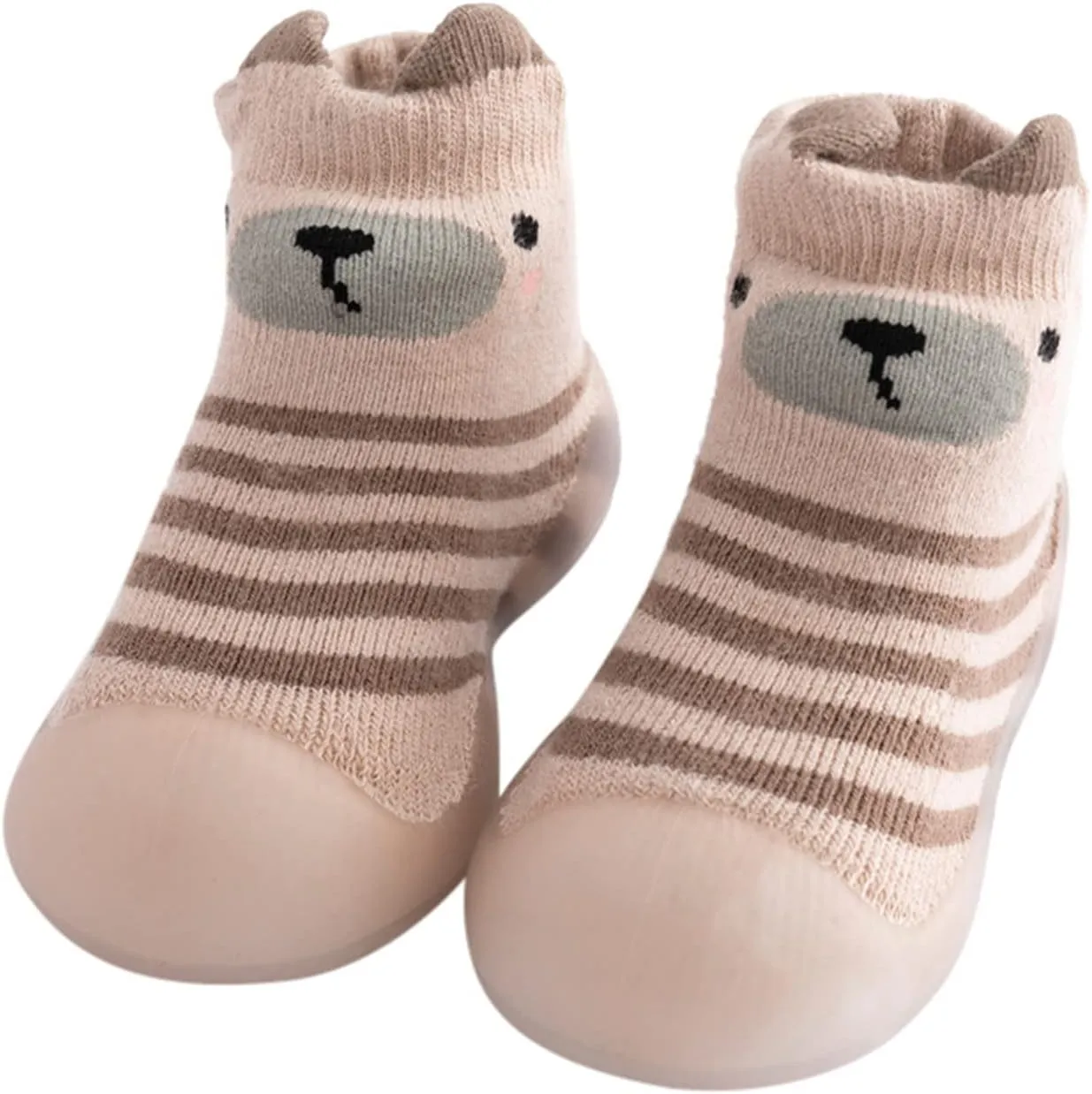 Toddler House Slippers Boys Kids Toddler Baby Boys Girls Solid Warm Knit Soft Sole Rubber Shoe Slipper Boys Owl Slippers