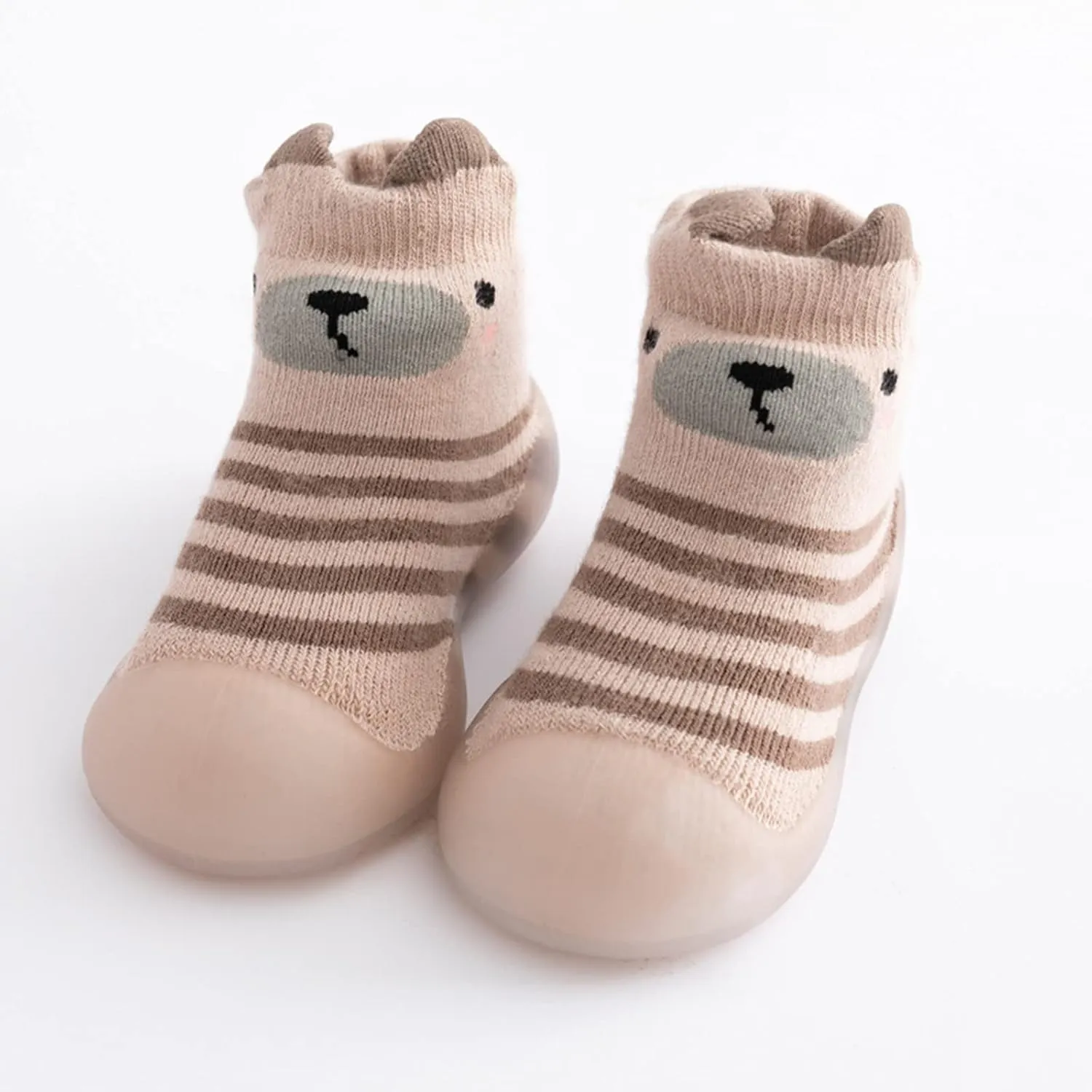 Toddler House Slippers Boys Kids Toddler Baby Boys Girls Solid Warm Knit Soft Sole Rubber Shoe Slipper Boys Owl Slippers