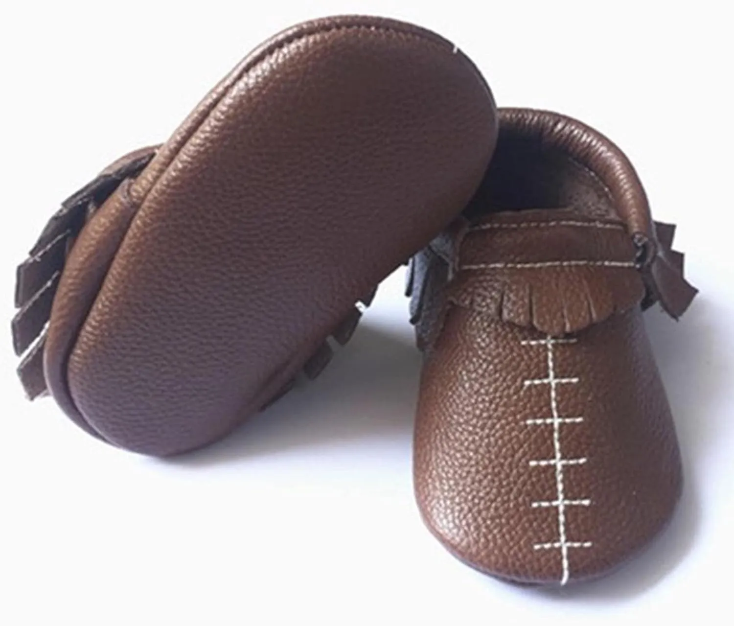 Toddler Infant Baseball Pattern Leather Shoes Unisex Soft Sole Slip On Prewalker Casual Sports Athletic Sneaker
